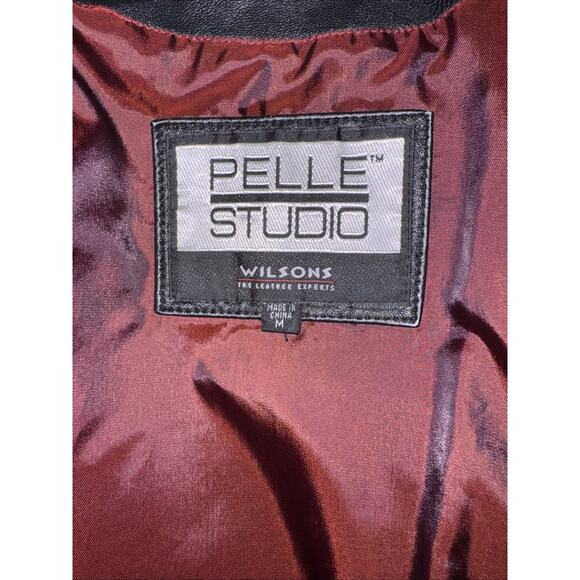 Pelle Studio Wilsons Leather Vintage Leather Blazer Jacket Size M - Picture 12 of 13
